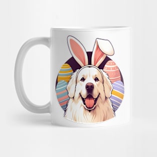 Slovensky Cuvac with Bunny Ears Enjoys Easter Morning Mug